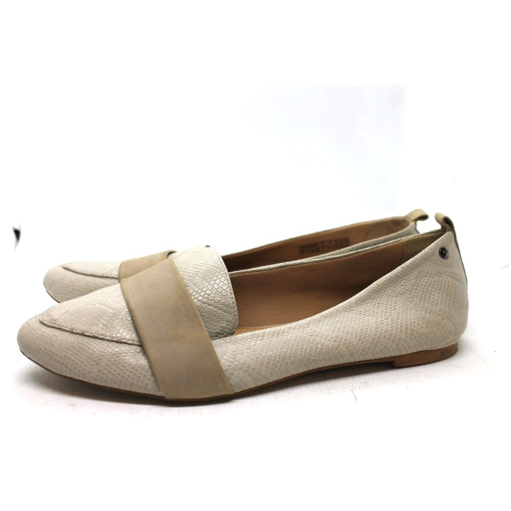 Ugg Jonette Snake Embossed Pointed Toe Flats sz 9.5